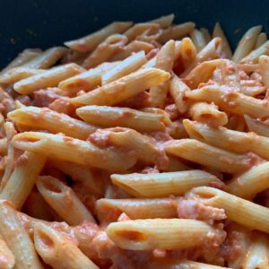 Penne with vodka sauce