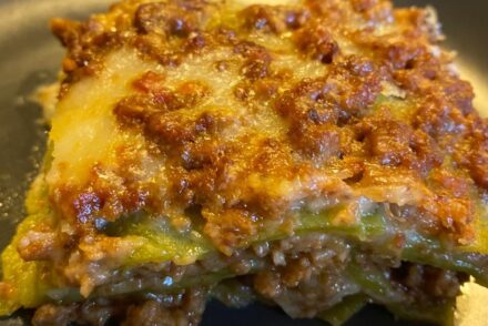 Authentic lasagna bolognese