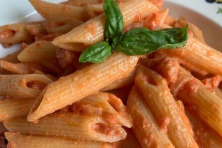 Penne with vodka sauce