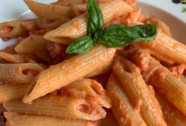 Penne with vodka sauce Penne with vodka sauce