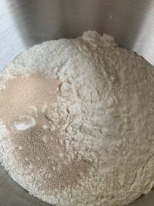 Tigelle - flour and yeast