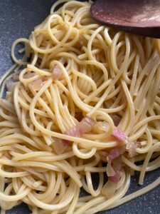 Real carbonara recipe - pasta and guanciale