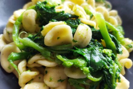 Orecchiette with broccoli rabe