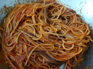 Killer spaghetti - almost ready