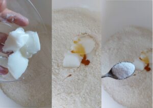 Piadina romagnola - lard, honey and salt