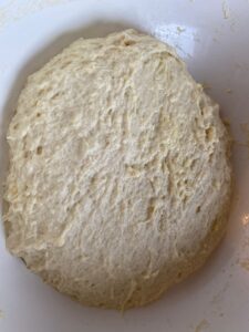 Focaccia barese - unfinished dough